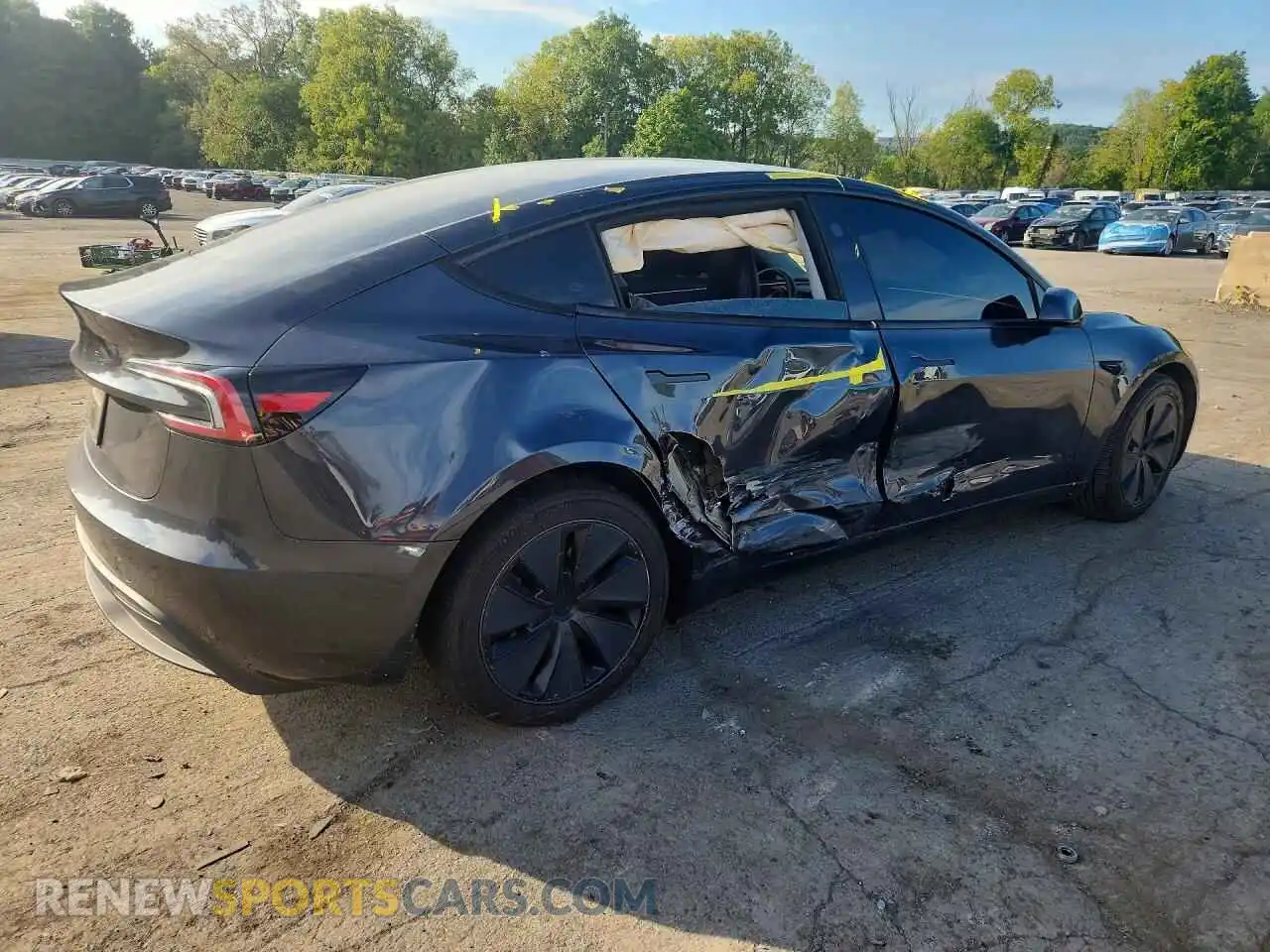 3 Photograph of a damaged car 5YJ3E1EA0SF986320 TESLA MODEL 3 2025