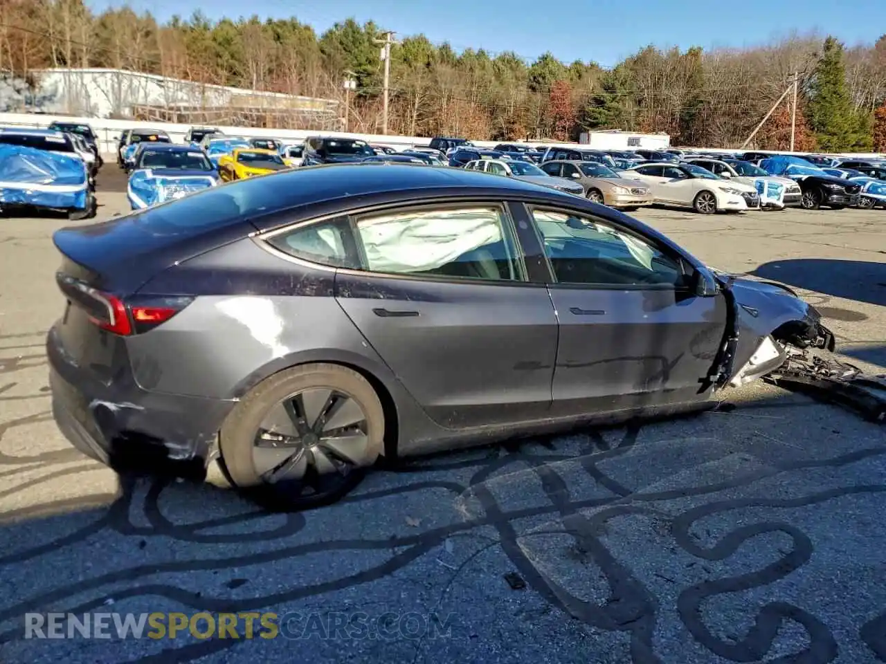 3 Photograph of a damaged car 5YJ3E1EA0SF986642 TESLA MODEL 3 2025