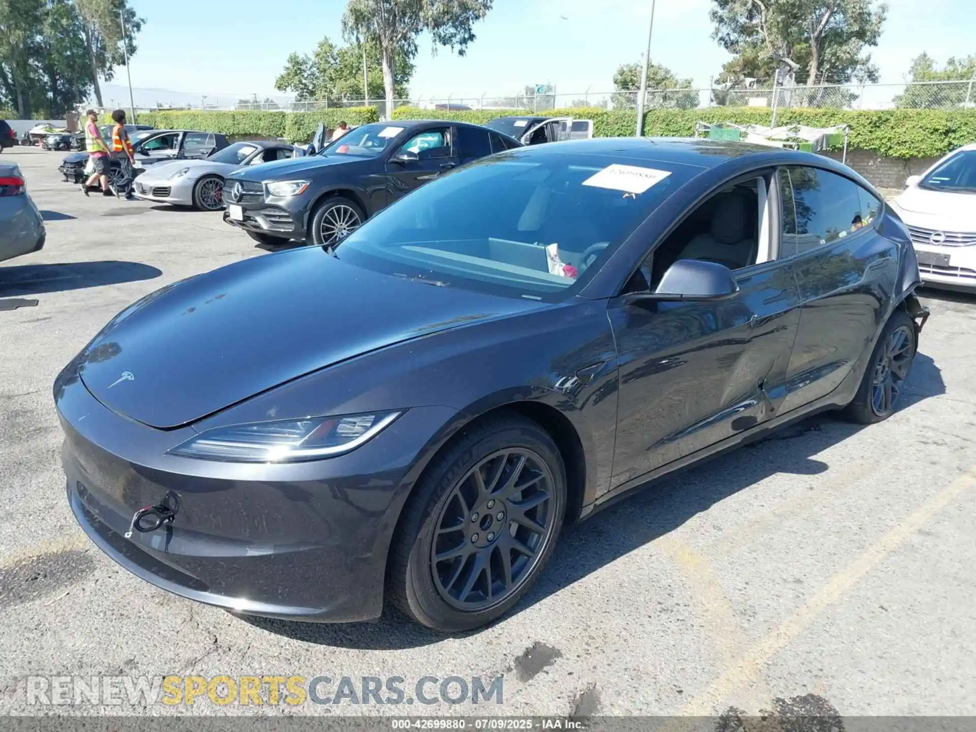 2 Photograph of a damaged car 5YJ3E1EA1SF039478 TESLA MODEL 3 2025