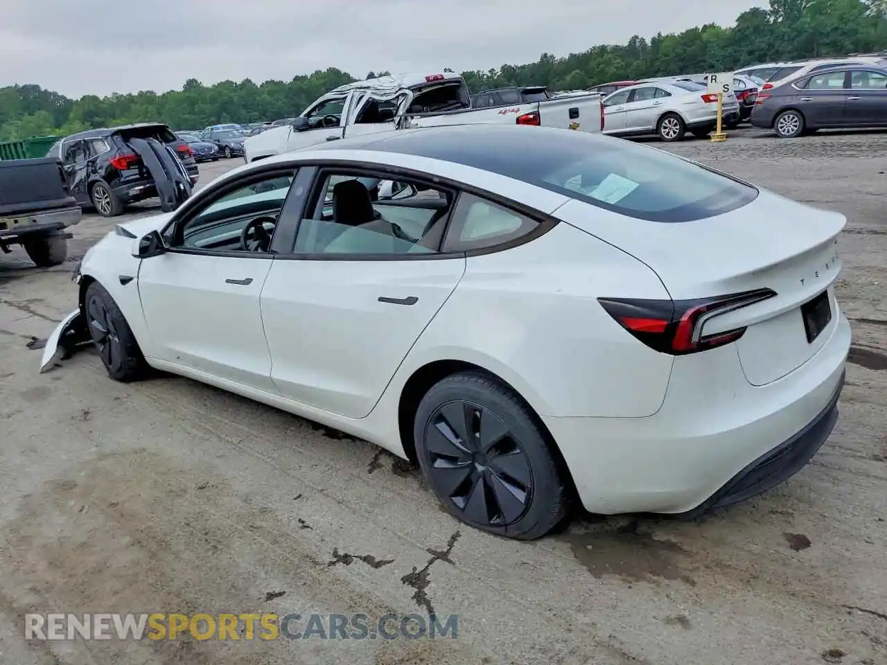2 fotografías del automóvil dañado 5YJ3E1EA1SF992014 TESLA MODEL 3 2025