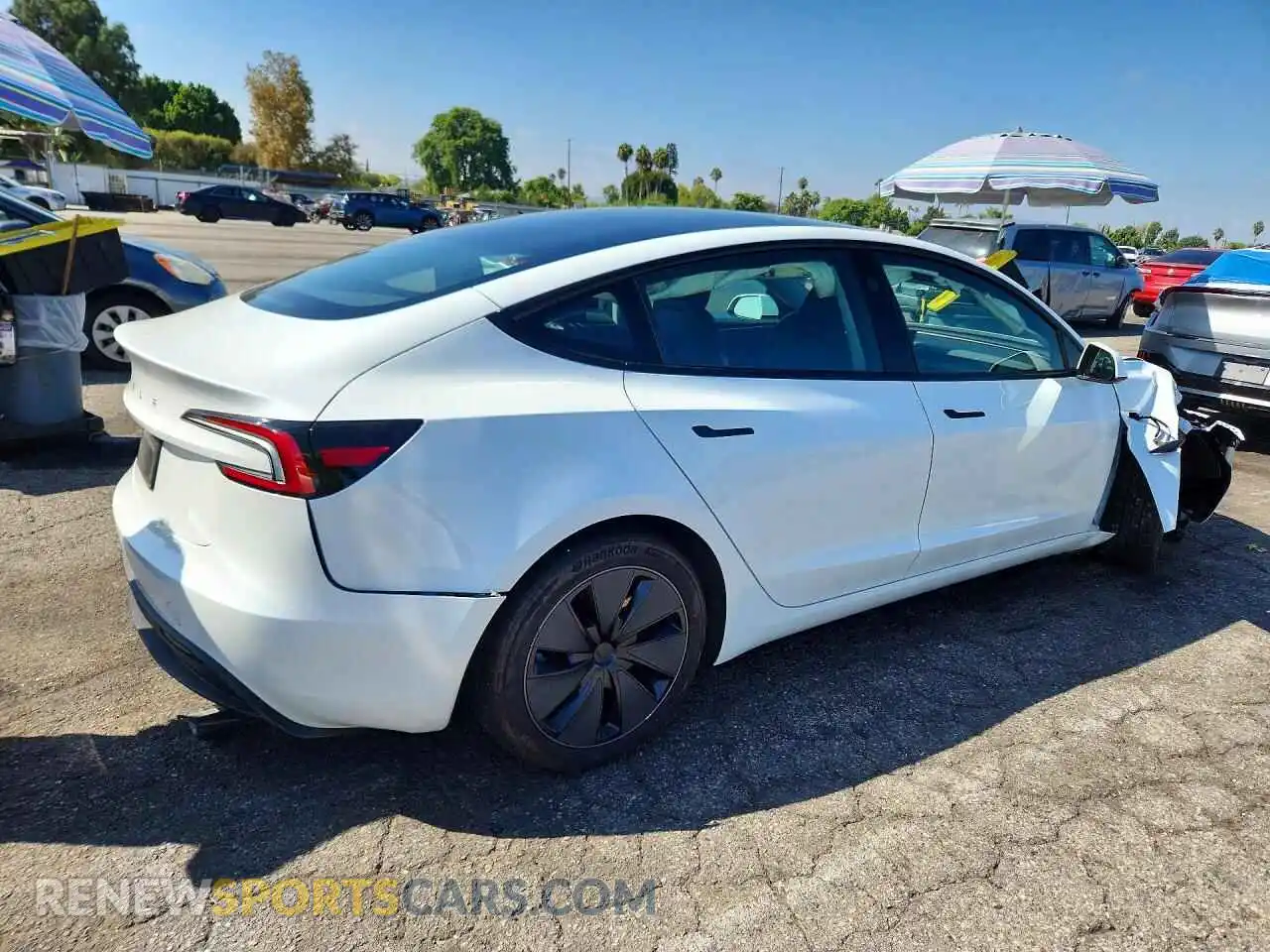 3 Photograph of a damaged car 5YJ3E1EA2SF006036 TESLA MODEL 3 2025