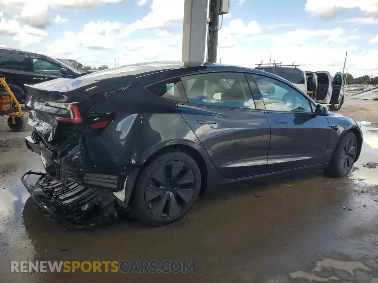 3 Photograph of a damaged car 5YJ3E1EA2SF036508 TESLA MODEL 3 2025