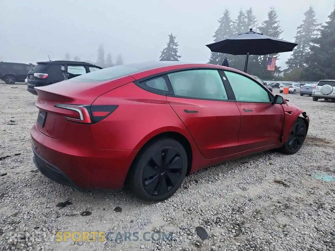 3 Photograph of a damaged car 5YJ3E1EA2SF042180 TESLA MODEL 3 2025