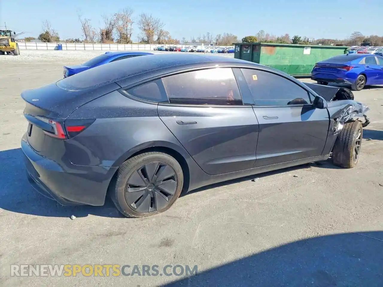 3 Photograph of a damaged car 5YJ3E1EA2SF058766 TESLA MODEL 3 2025