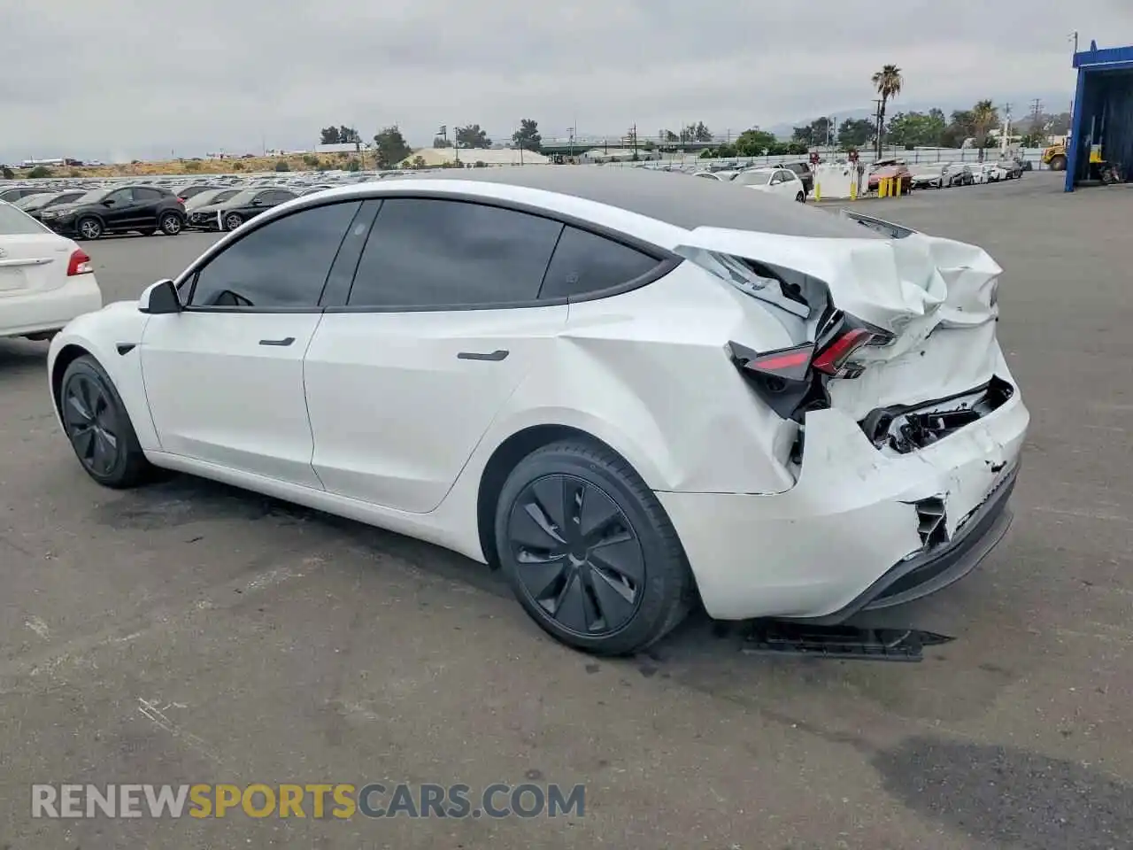 2 Photograph of a damaged car 5YJ3E1EA2SF077012 TESLA MODEL 3 2025