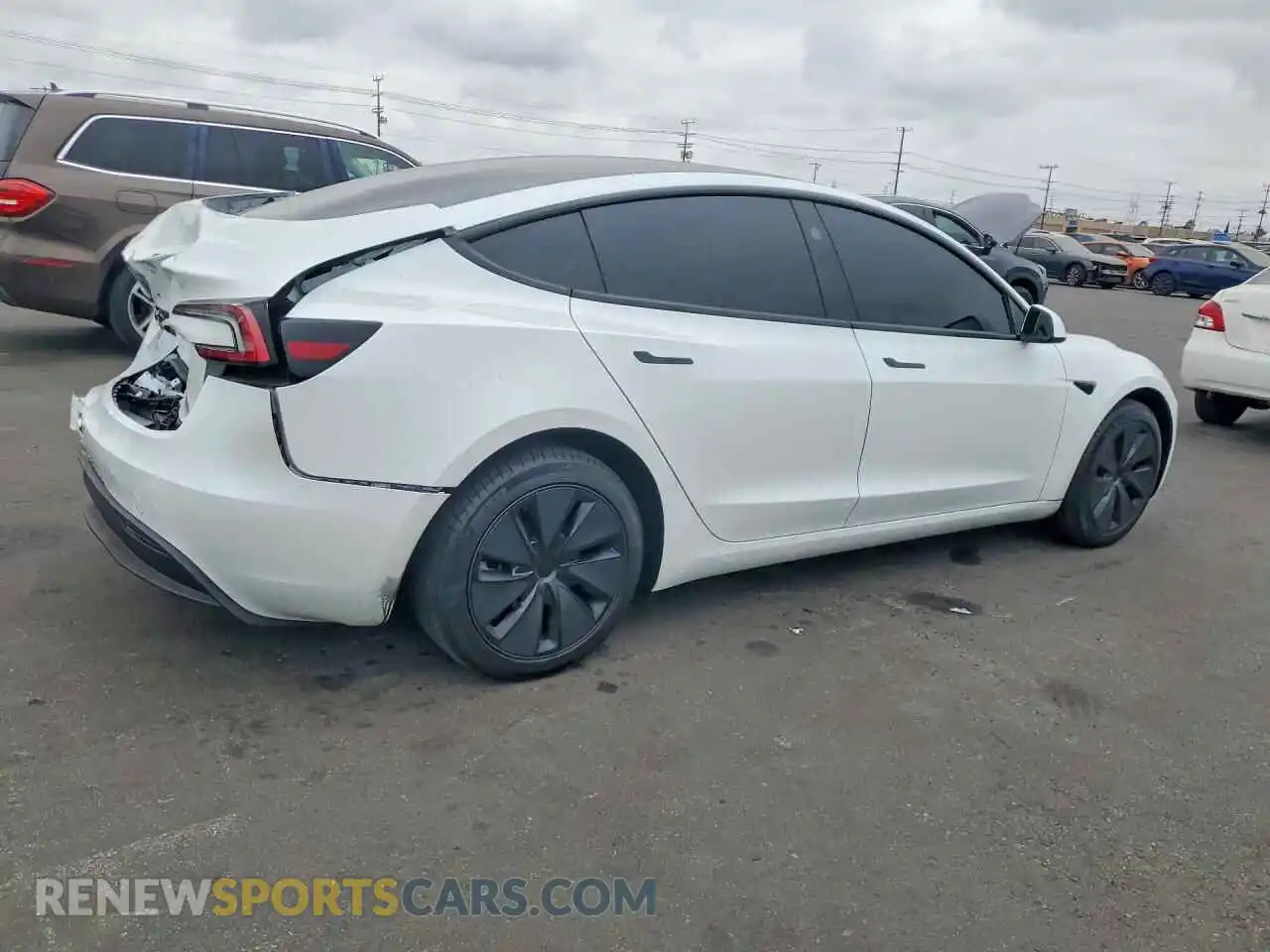 3 Photograph of a damaged car 5YJ3E1EA2SF077012 TESLA MODEL 3 2025