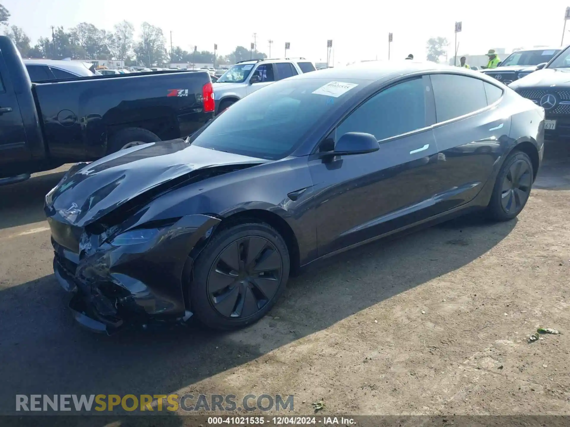 2 Photograph of a damaged car 5YJ3E1EA2SF876935 TESLA MODEL 3 2025