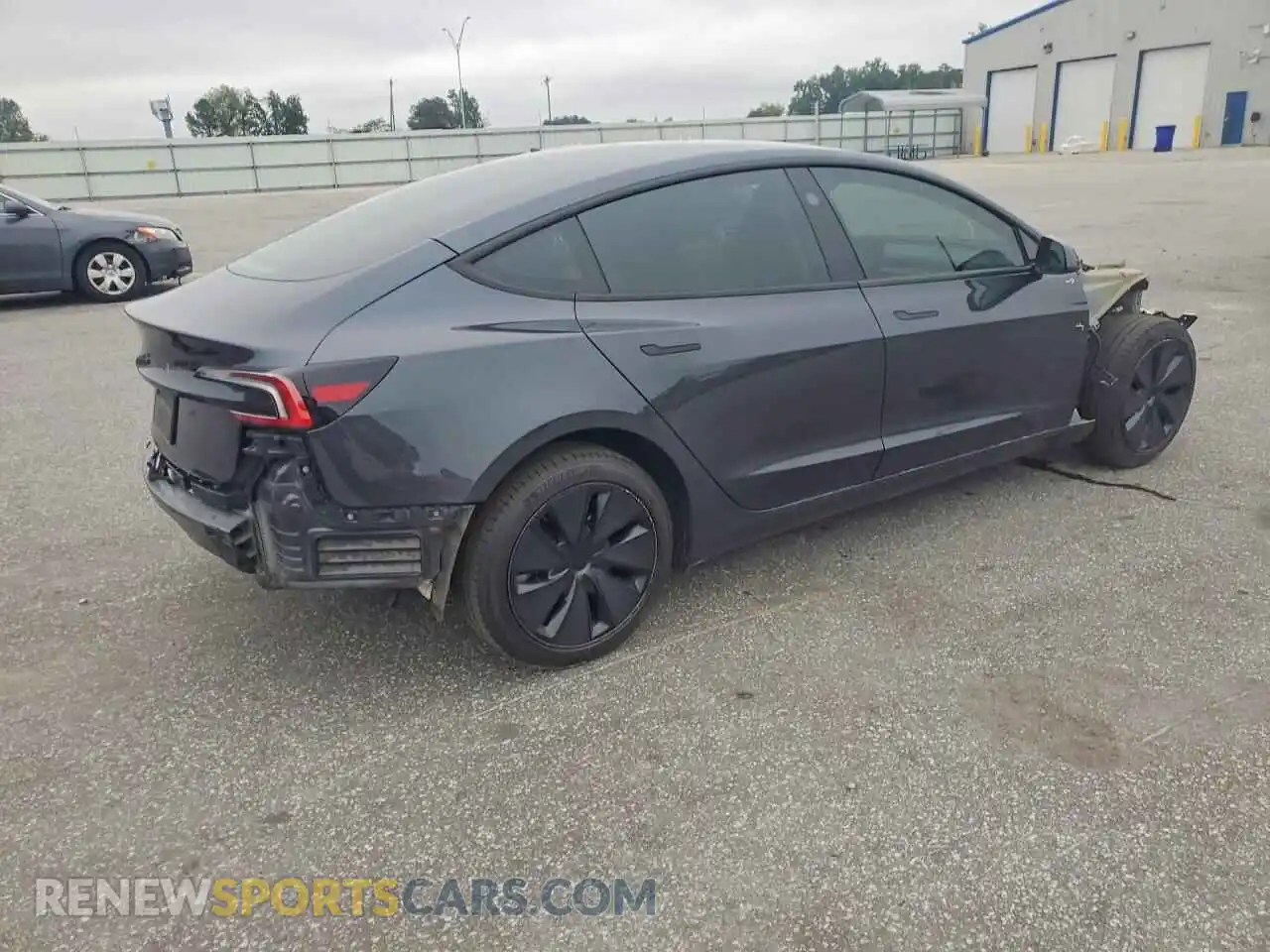 3 fotografías del automóvil dañado 5YJ3E1EA2SF901008 TESLA MODEL 3 2025
