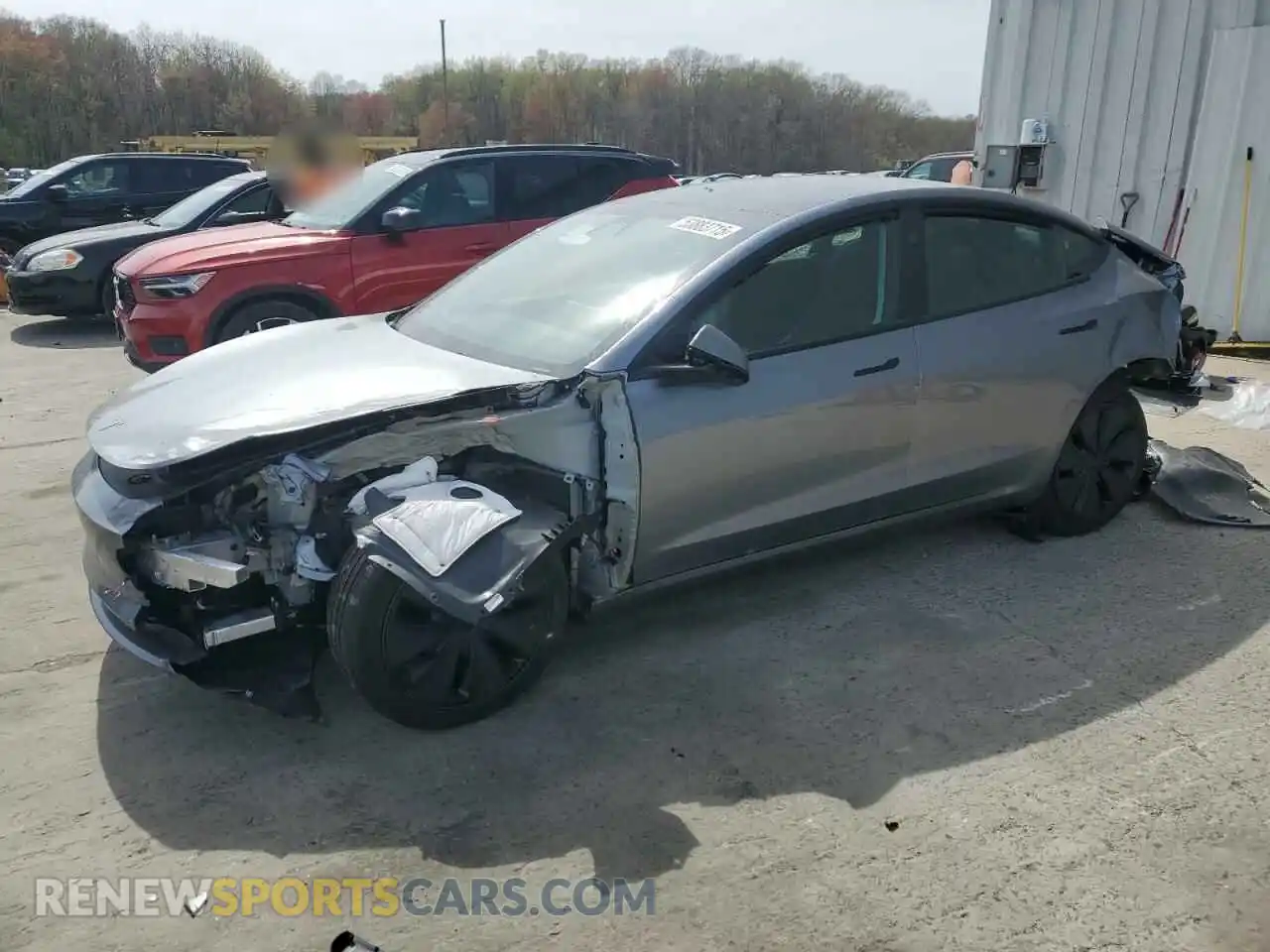 1 Photograph of a damaged car 5YJ3E1EA2SF908413 TESLA MODEL 3 2025