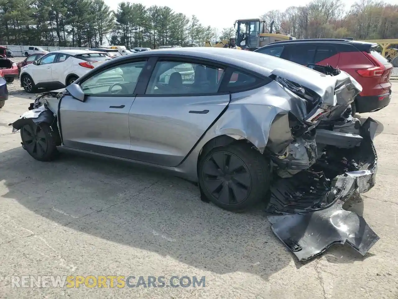 2 Photograph of a damaged car 5YJ3E1EA2SF908413 TESLA MODEL 3 2025