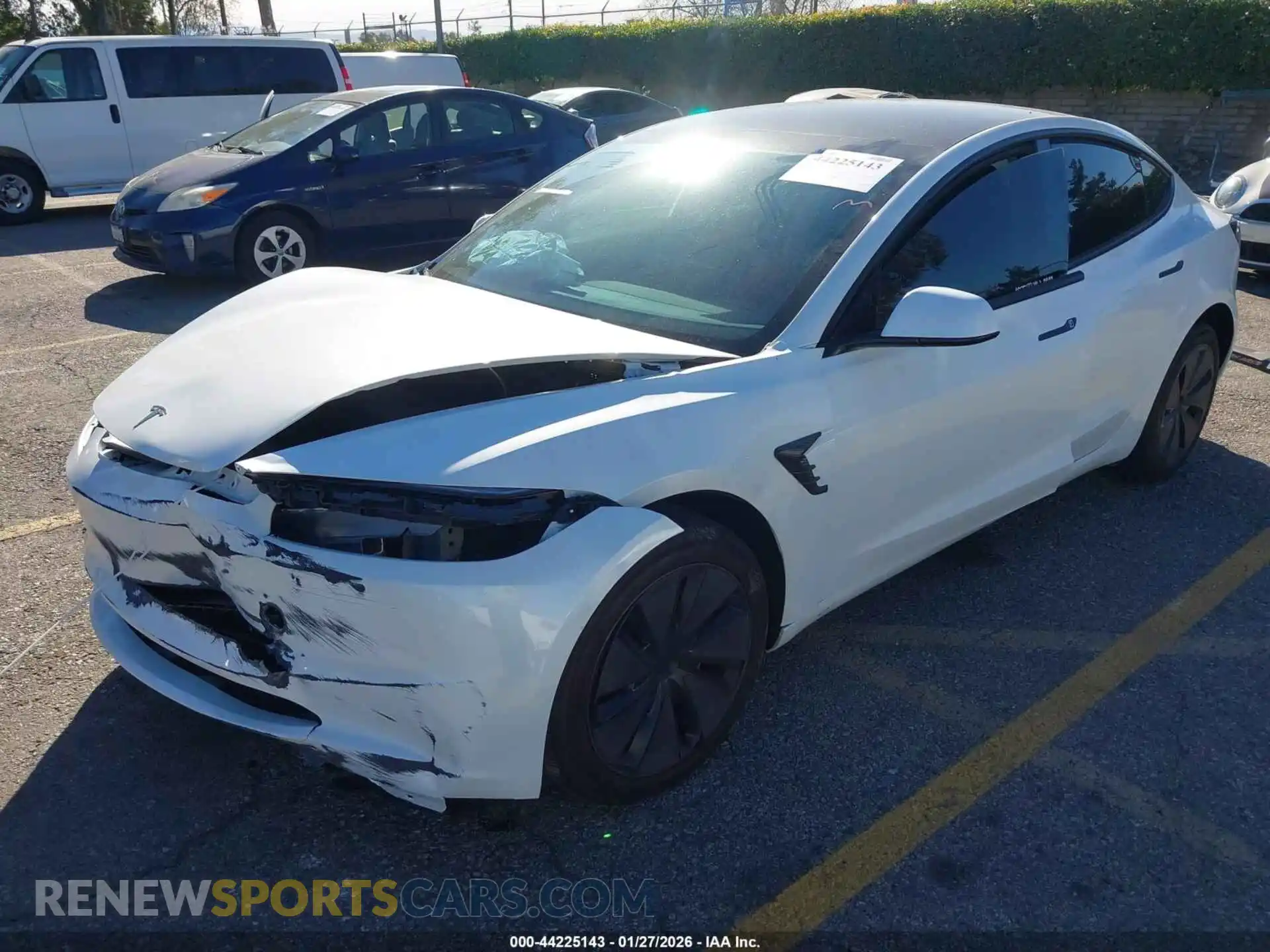 2 Photograph of a damaged car 5YJ3E1EA2SF909237 TESLA MODEL 3 2025