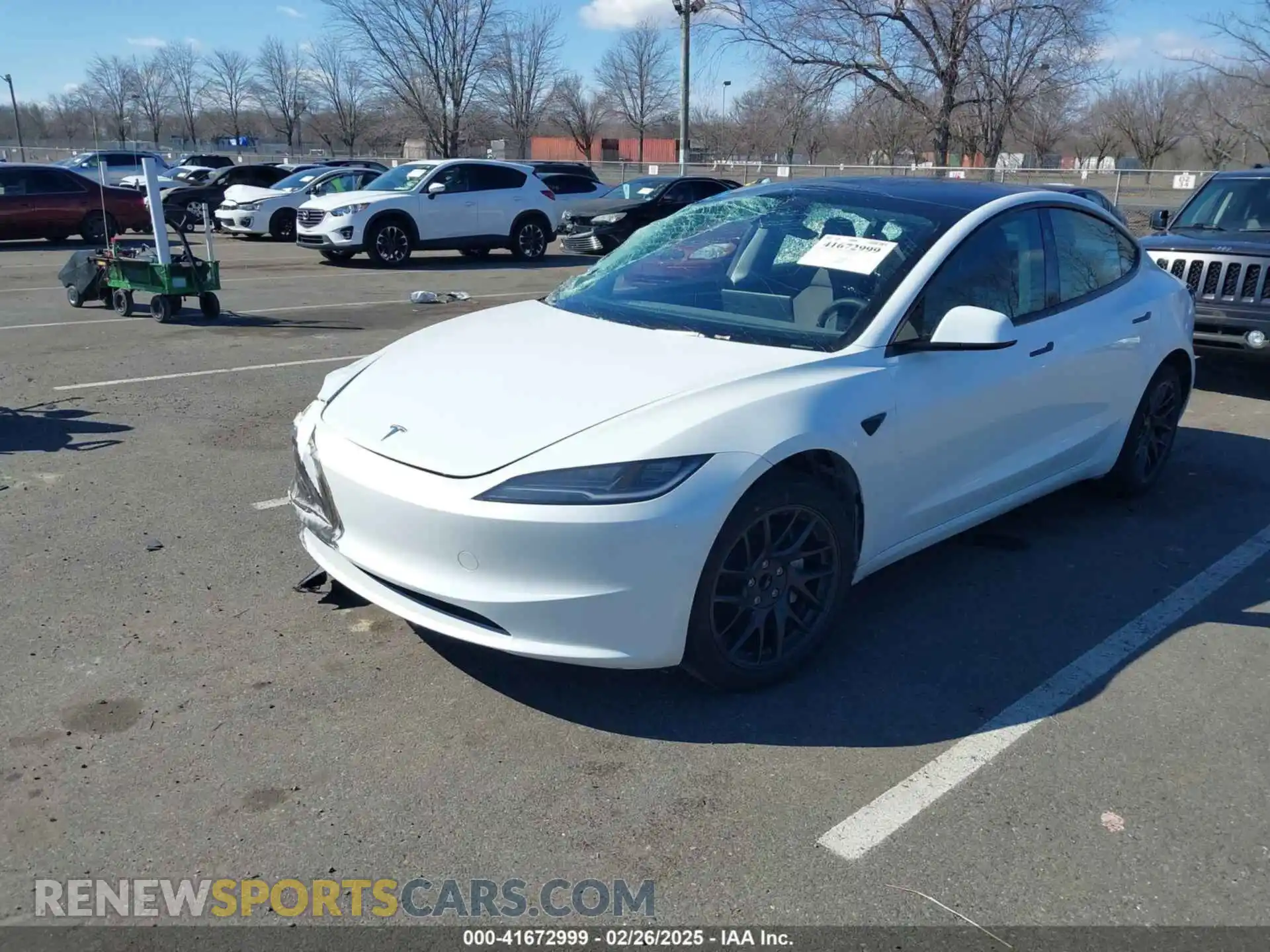 2 Photograph of a damaged car 5YJ3E1EA2SF912817 TESLA MODEL 3 2025