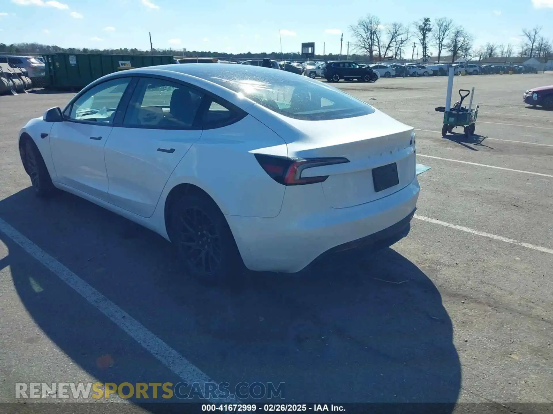3 Photograph of a damaged car 5YJ3E1EA2SF912817 TESLA MODEL 3 2025