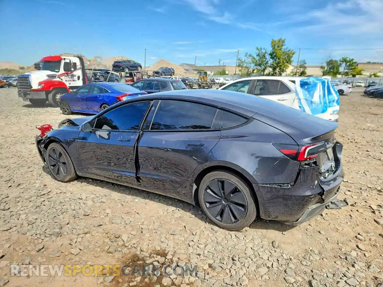 2 Photograph of a damaged car 5YJ3E1EA2SF921050 TESLA MODEL 3 2025