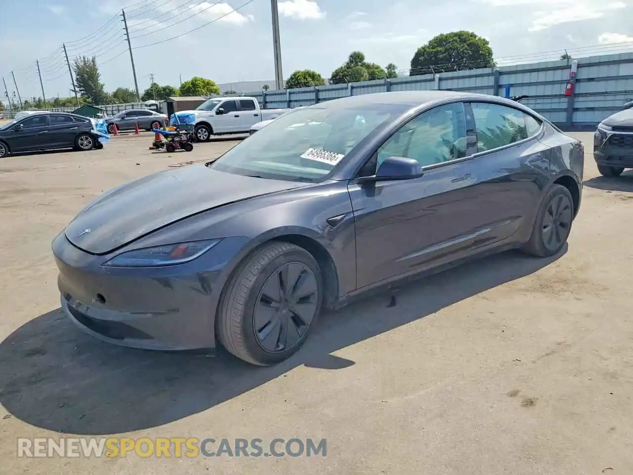 1 Photograph of a damaged car 5YJ3E1EA2SF942738 TESLA MODEL 3 2025