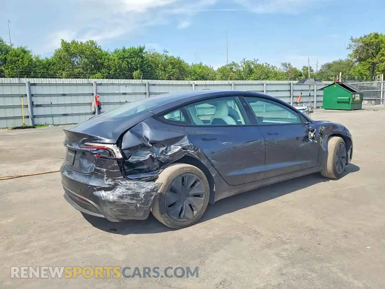 3 Photograph of a damaged car 5YJ3E1EA2SF942738 TESLA MODEL 3 2025
