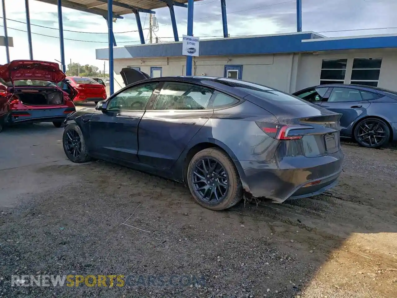 2 Photograph of a damaged car 5YJ3E1EA2SF972550 TESLA MODEL 3 2025