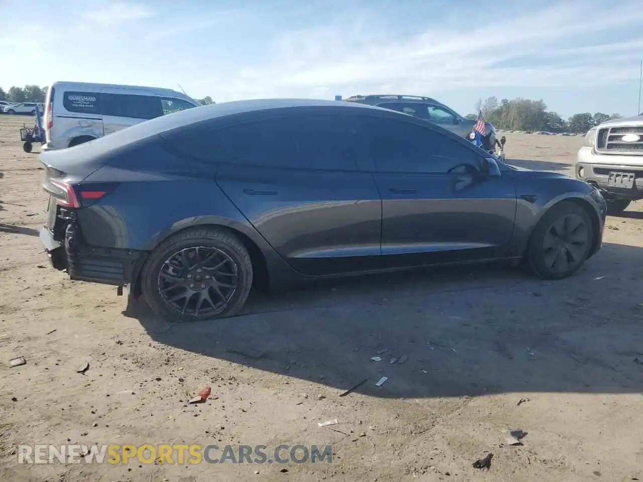 3 Photograph of a damaged car 5YJ3E1EA2SF973312 TESLA MODEL 3 2025