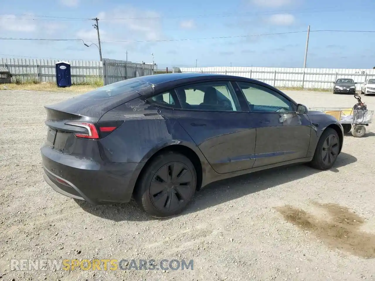 3 Photograph of a damaged car 5YJ3E1EA2SF988697 TESLA MODEL 3 2025