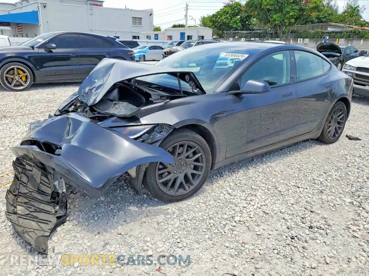 1 Photograph of a damaged car 5YJ3E1EA3SF027476 TESLA MODEL 3 2025