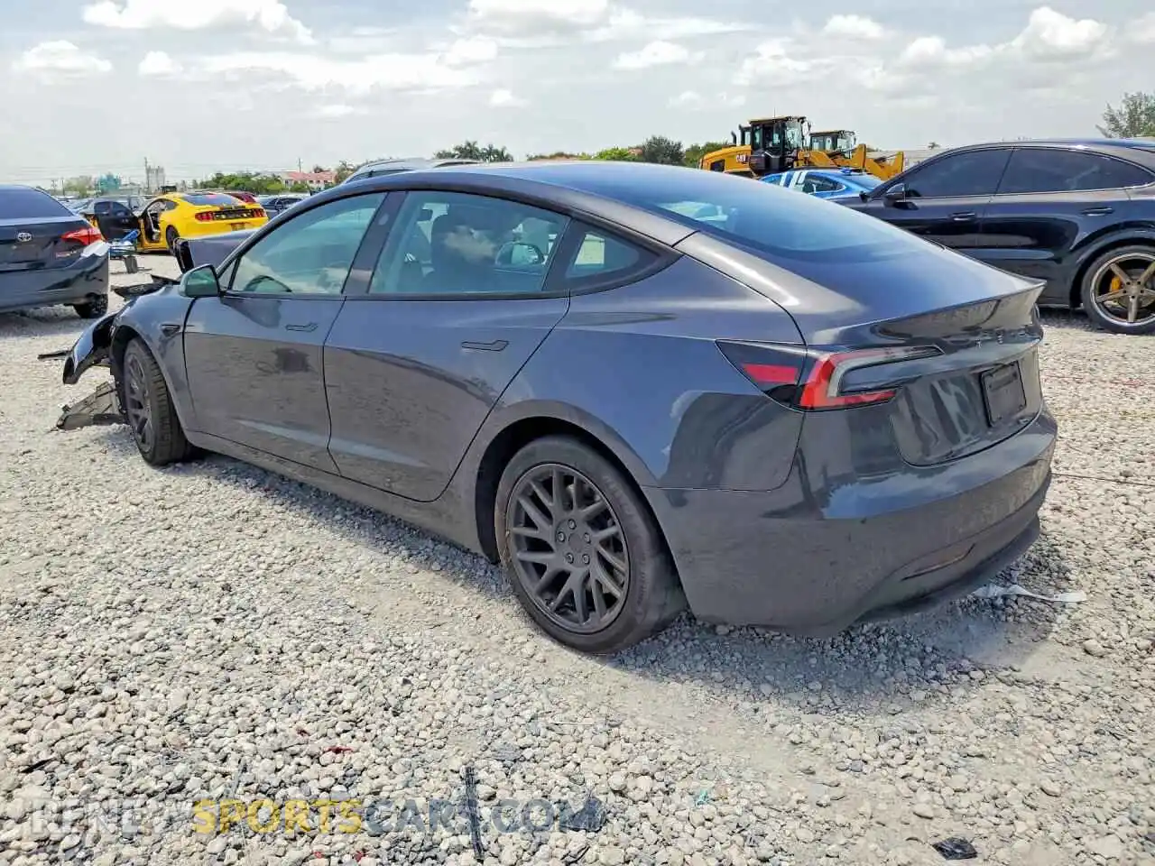 2 Photograph of a damaged car 5YJ3E1EA3SF027476 TESLA MODEL 3 2025