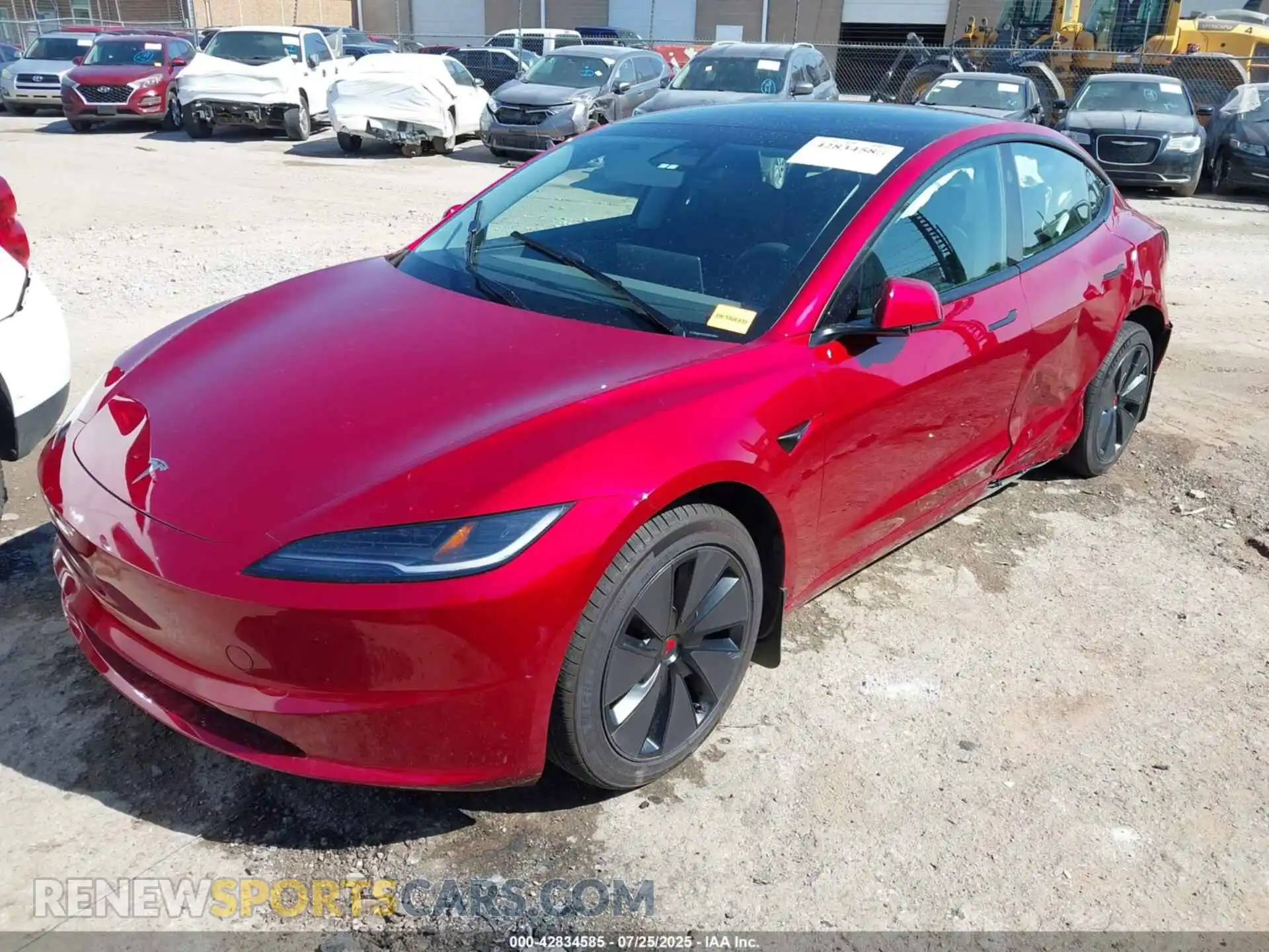 2 Photograph of a damaged car 5YJ3E1EA3SF879262 TESLA MODEL 3 2025