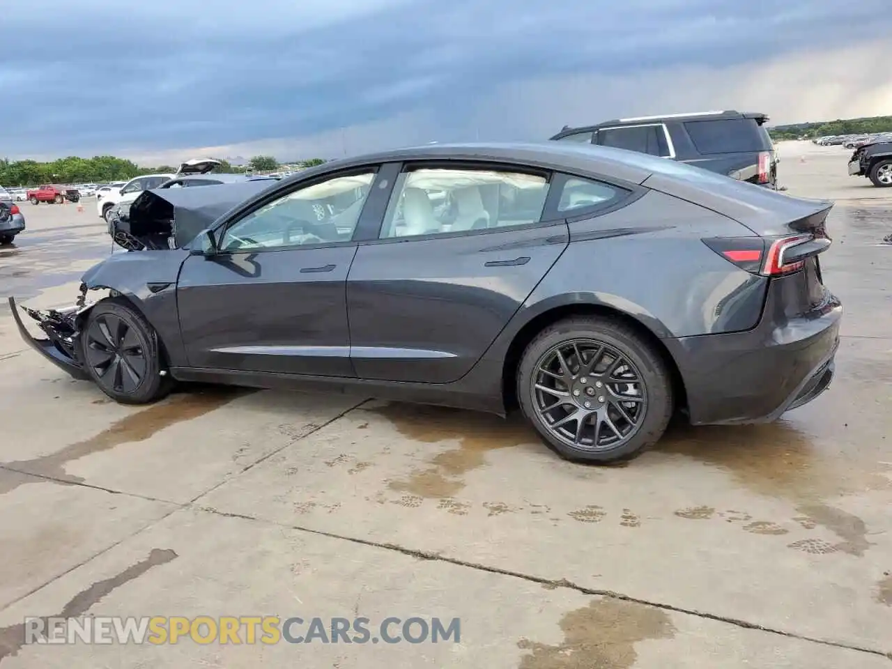 2 Photograph of a damaged car 5YJ3E1EA3SF968586 TESLA MODEL 3 2025