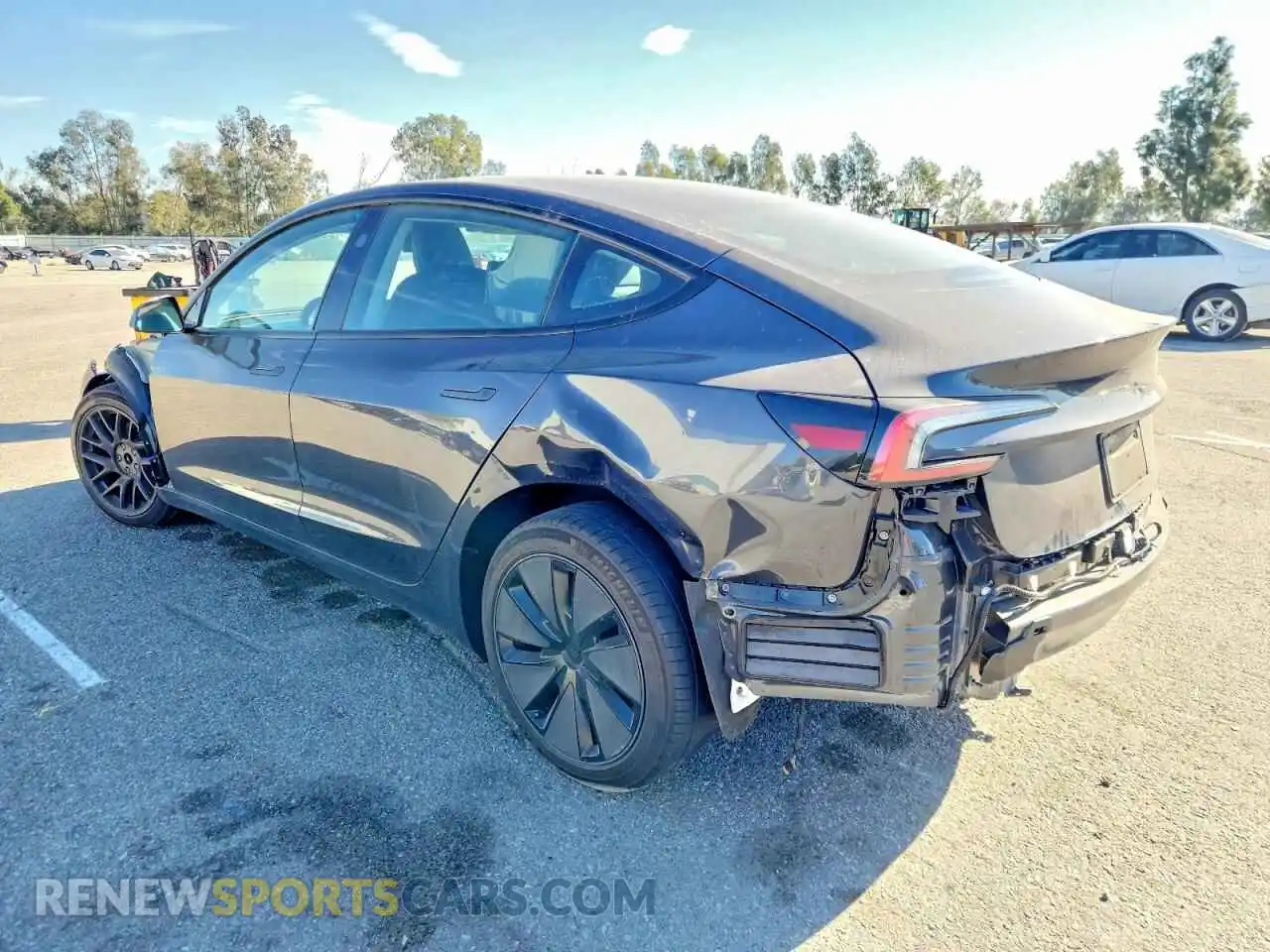 2 Photograph of a damaged car 5YJ3E1EA3SF984657 TESLA MODEL 3 2025