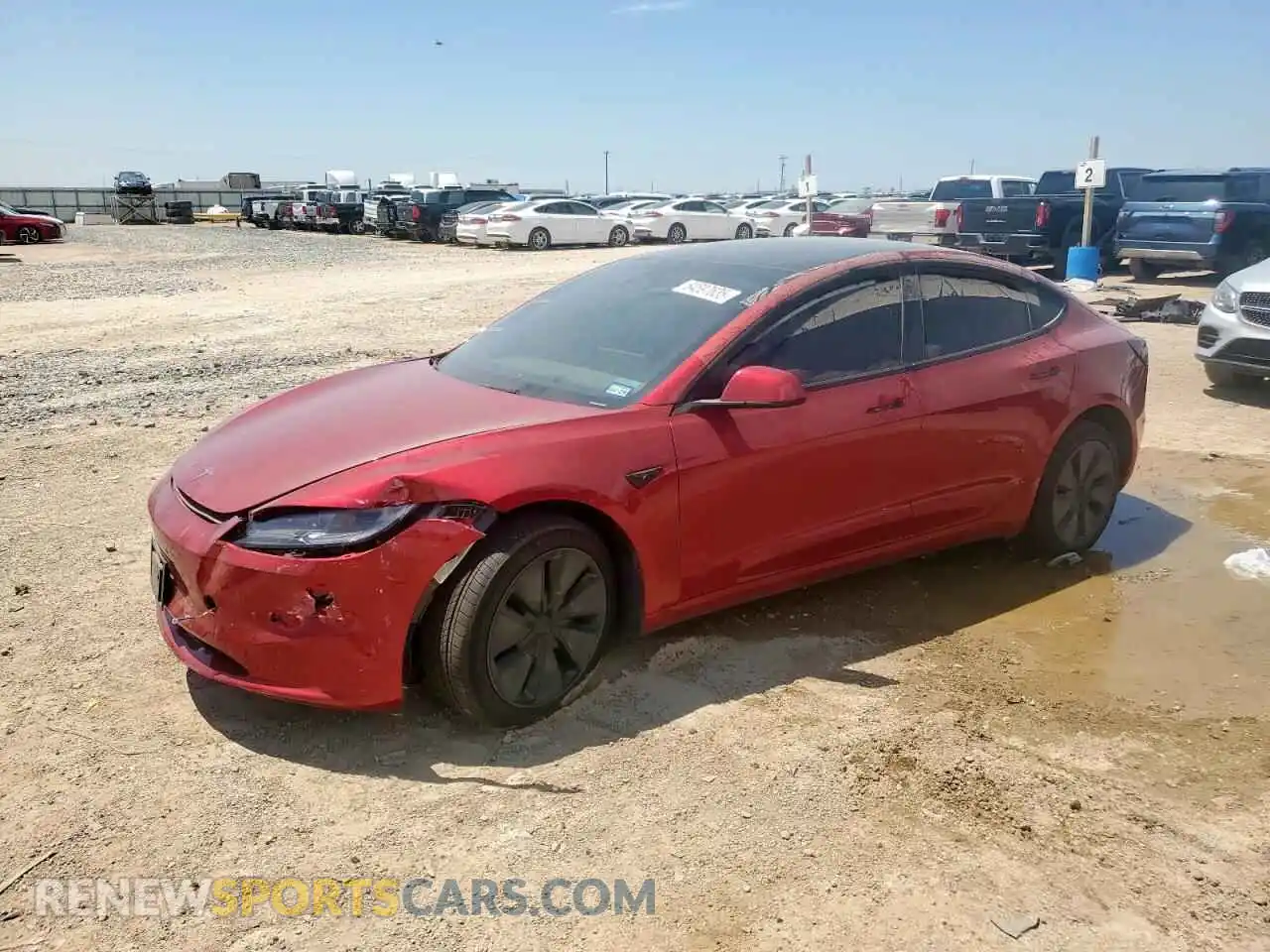 1 Photograph of a damaged car 5YJ3E1EA3SF997148 TESLA MODEL 3 2025