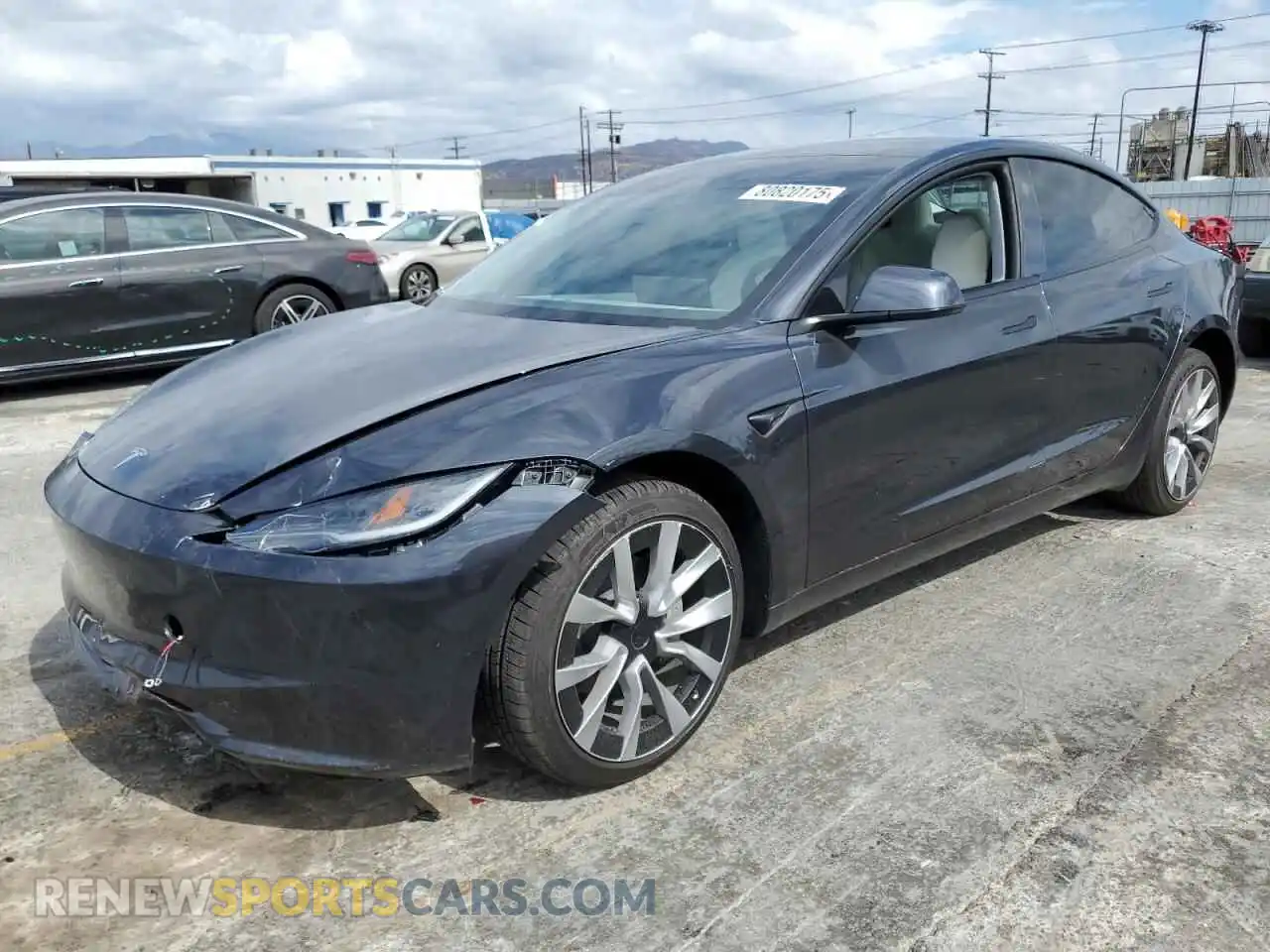 1 Photograph of a damaged car 5YJ3E1EA4SF009438 TESLA MODEL 3 2025
