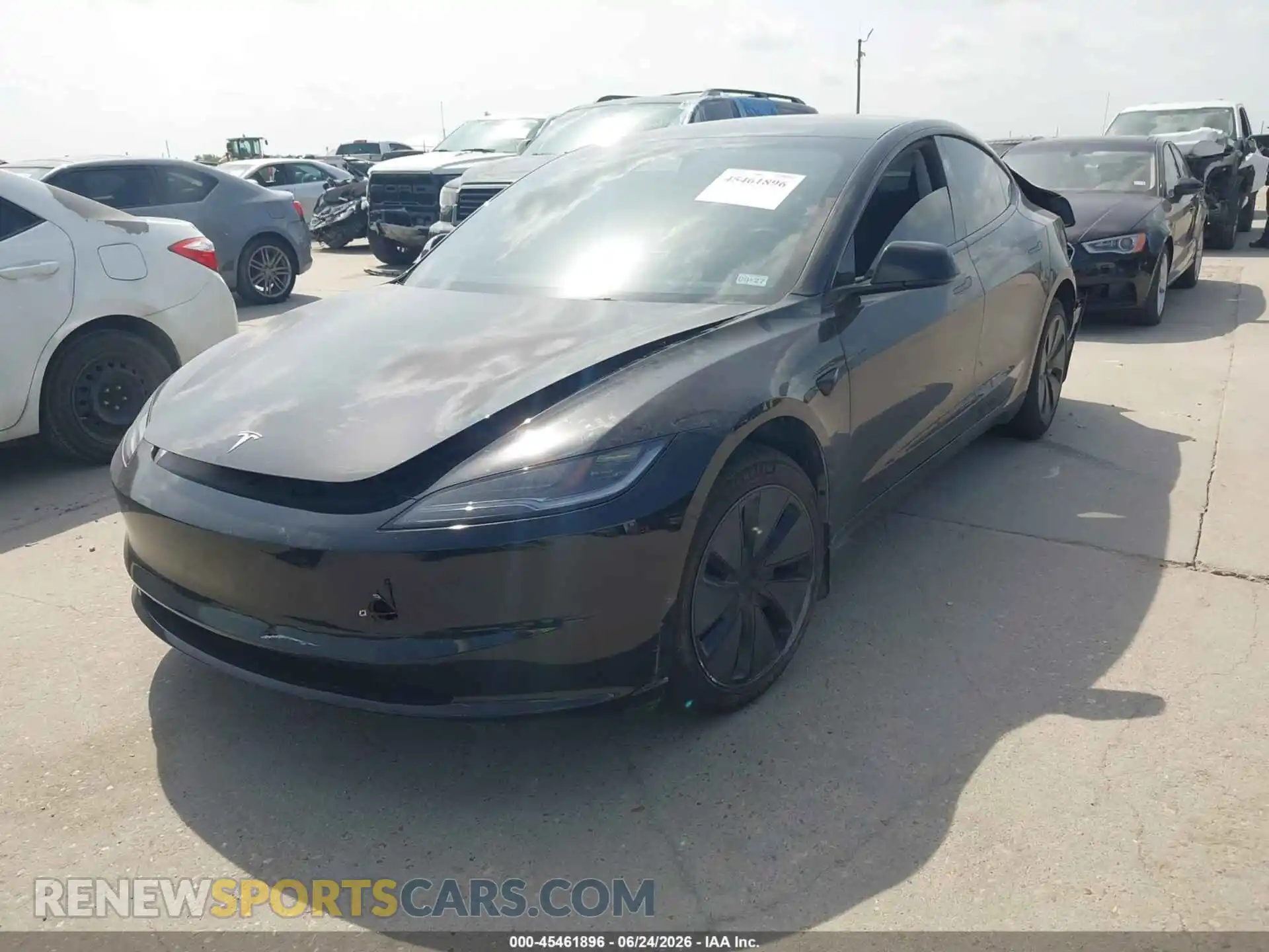 2 Photograph of a damaged car 5YJ3E1EA4SF057182 TESLA MODEL 3 2025
