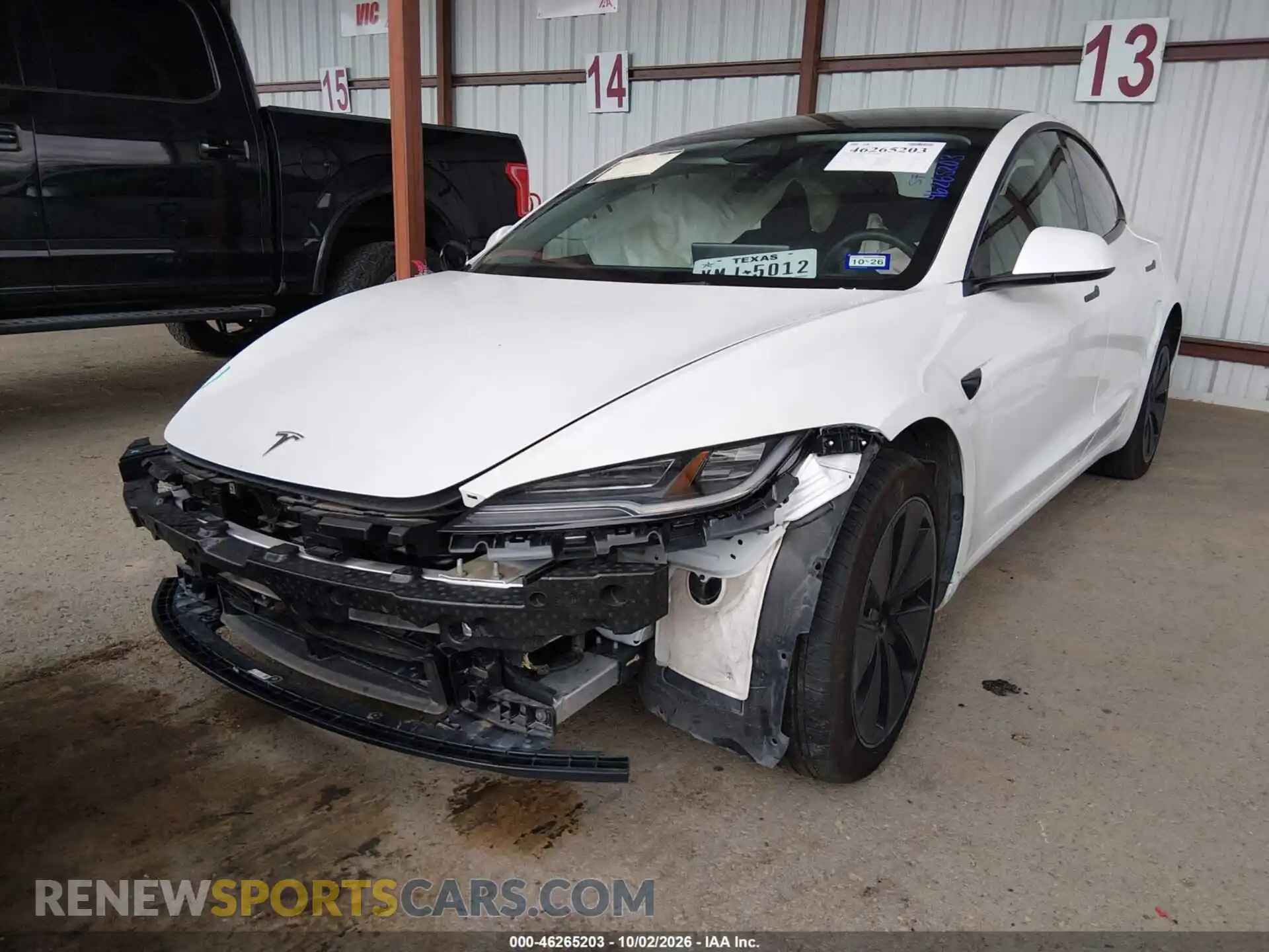 2 Photograph of a damaged car 5YJ3E1EA4SF074838 TESLA MODEL 3 2025