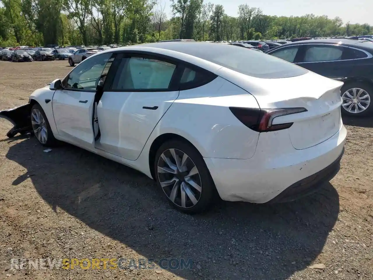 2 Photograph of a damaged car 5YJ3E1EA4SF887094 TESLA MODEL 3 2025