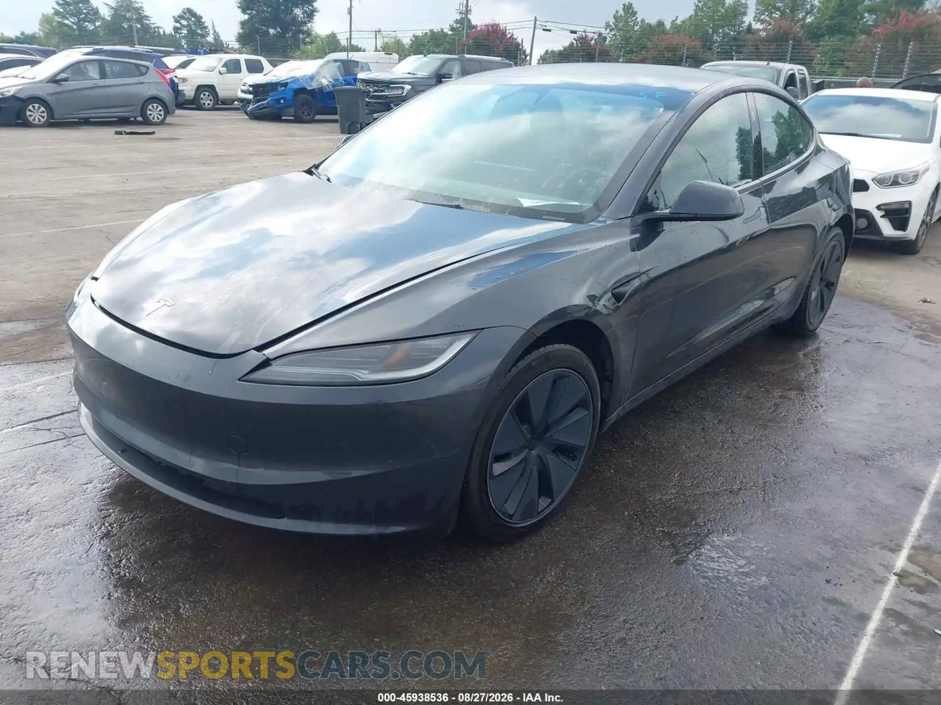2 Photograph of a damaged car 5YJ3E1EA4SF967978 TESLA MODEL 3 2025