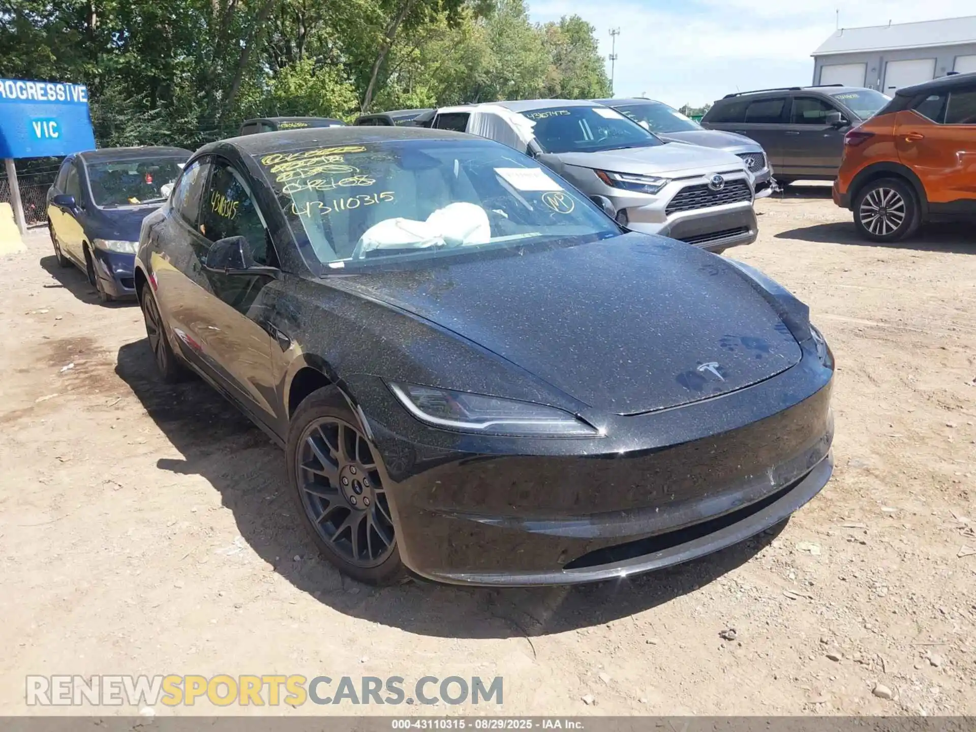 1 Photograph of a damaged car 5YJ3E1EA5SF042108 TESLA MODEL 3 2025