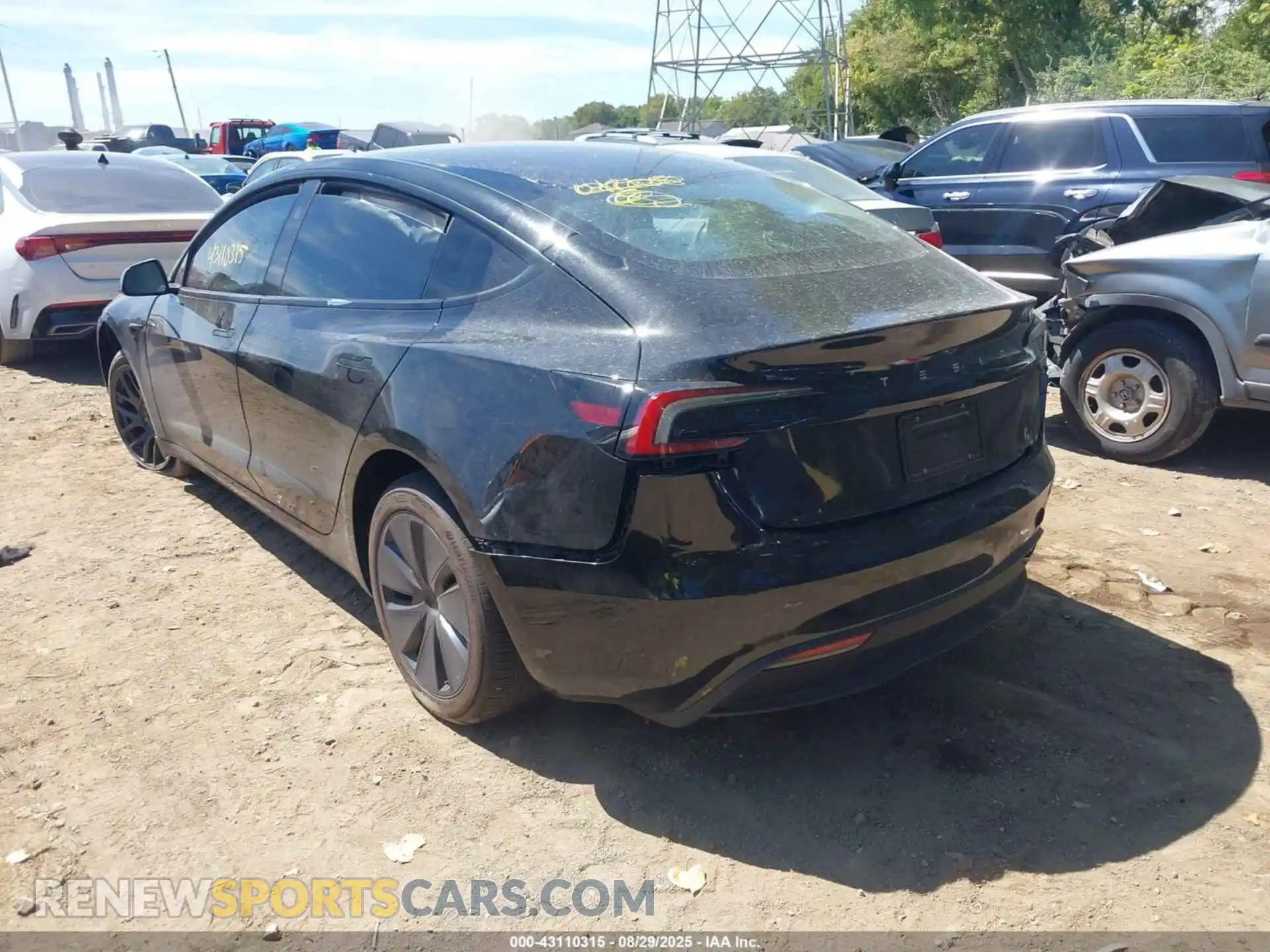 3 Photograph of a damaged car 5YJ3E1EA5SF042108 TESLA MODEL 3 2025