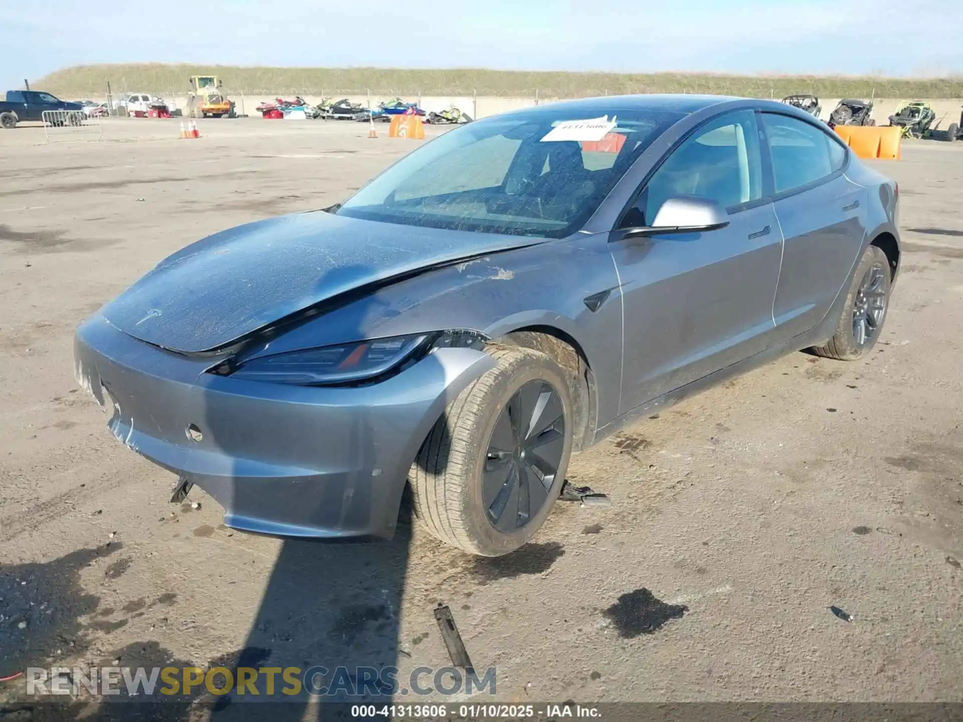 2 Photograph of a damaged car 5YJ3E1EA5SF886262 TESLA MODEL 3 2025