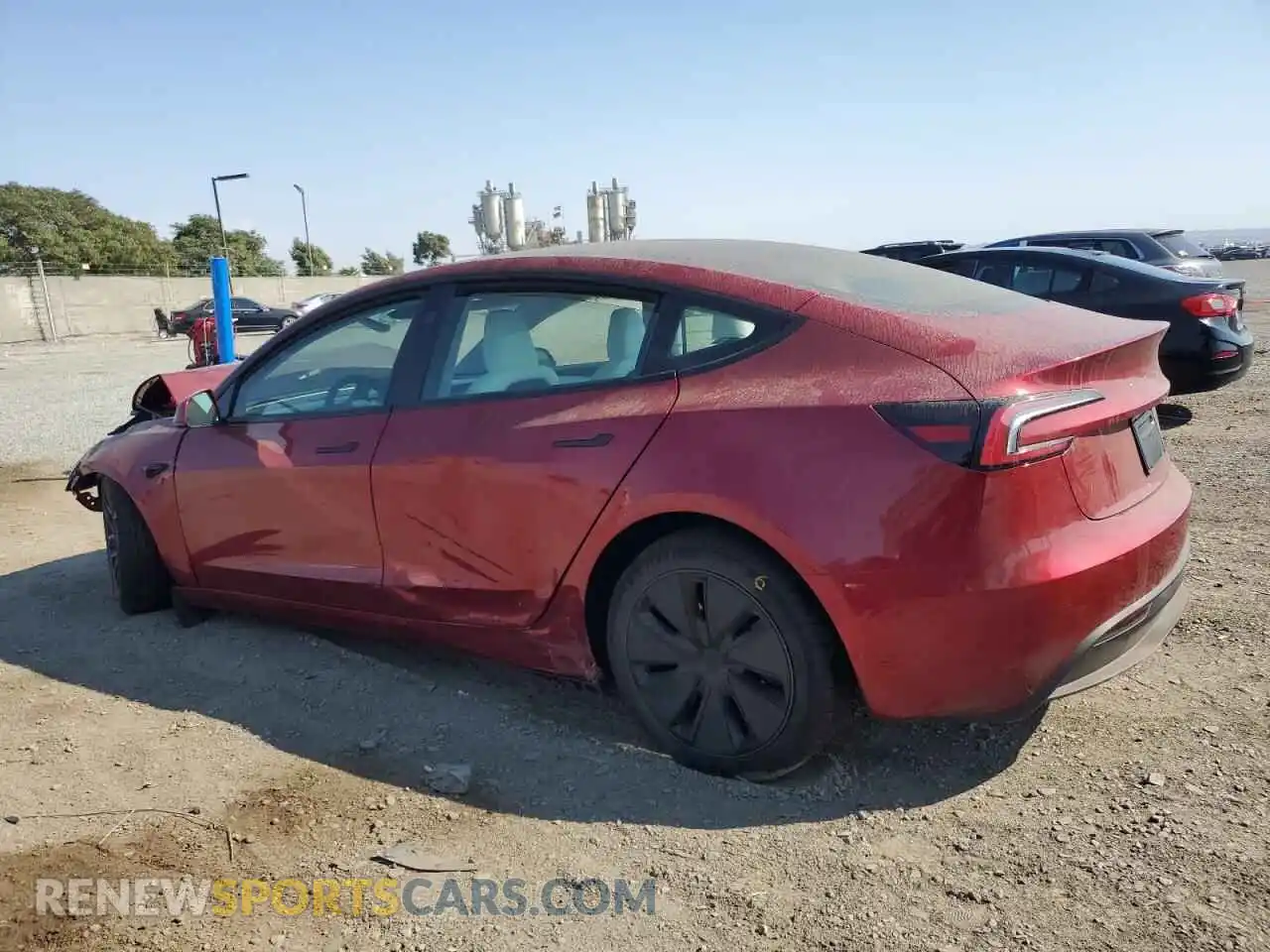 2 Photograph of a damaged car 5YJ3E1EA5SF913301 TESLA MODEL 3 2025