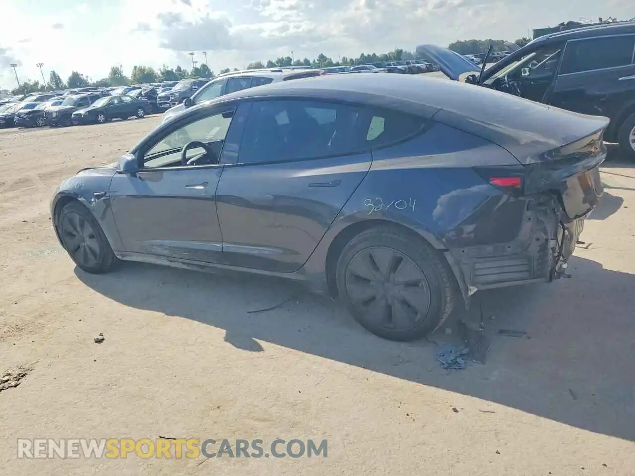 2 Photograph of a damaged car 5YJ3E1EA5SF966869 TESLA MODEL 3 2025