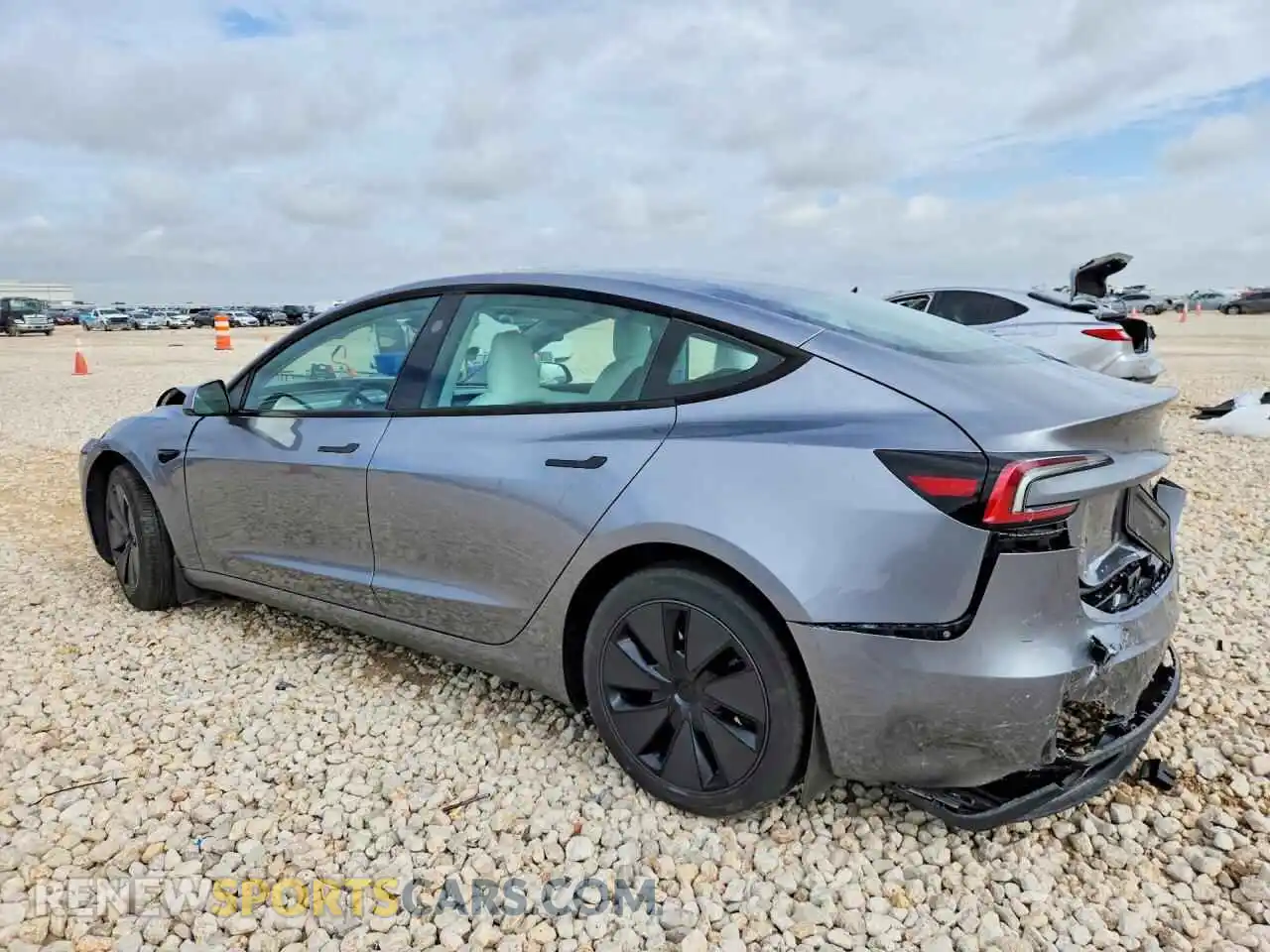 2 Photograph of a damaged car 5YJ3E1EA5SF969142 TESLA MODEL 3 2025