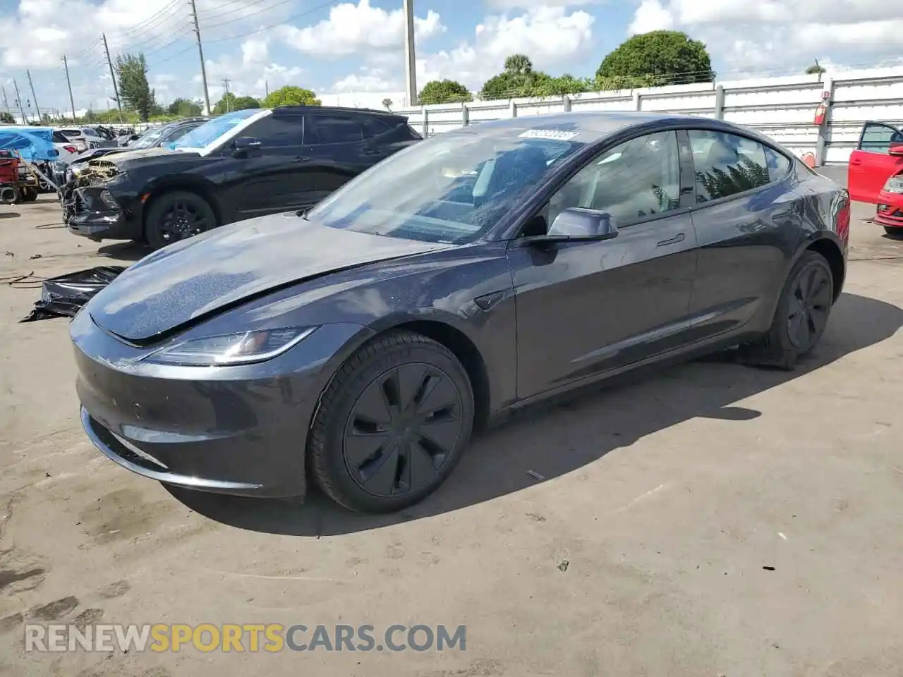 1 Photograph of a damaged car 5YJ3E1EA5SF987625 TESLA MODEL 3 2025