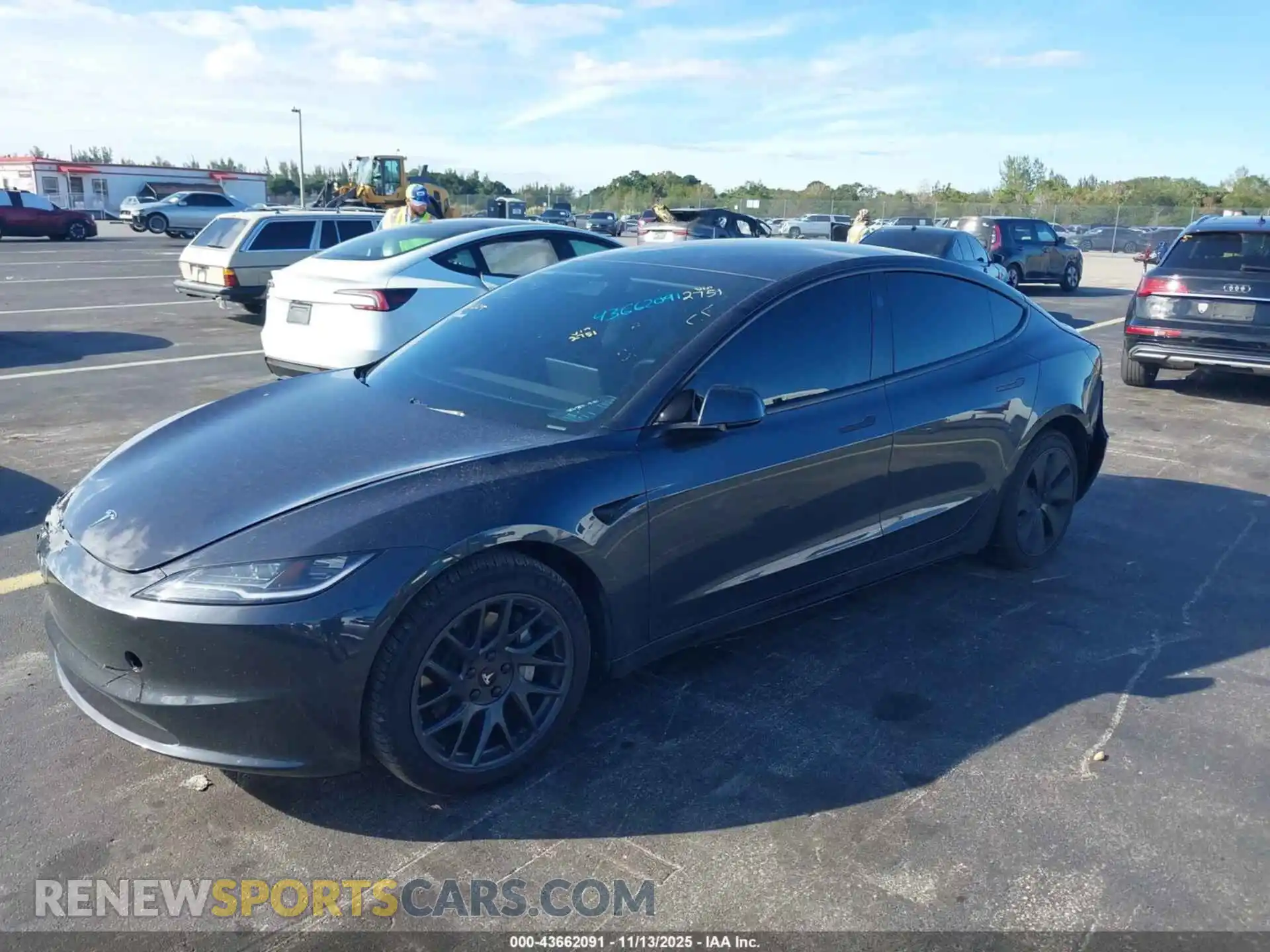 2 Photograph of a damaged car 5YJ3E1EA6SF002751 TESLA MODEL 3 2025