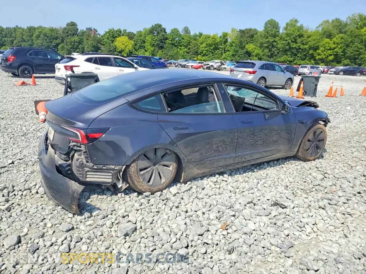 3 fotografías del automóvil dañado 5YJ3E1EA6SF024278 TESLA MODEL 3 2025