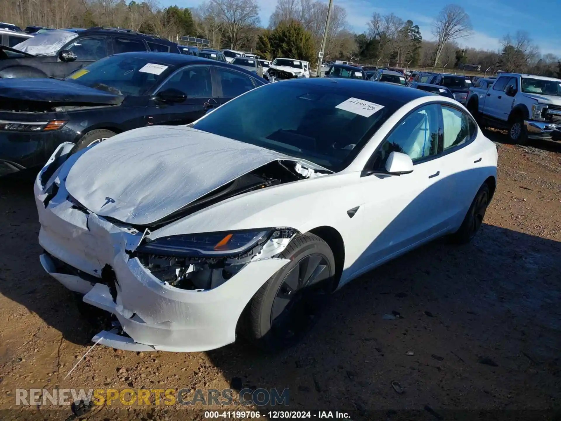 2 Photograph of a damaged car 5YJ3E1EA6SF890367 TESLA MODEL 3 2025
