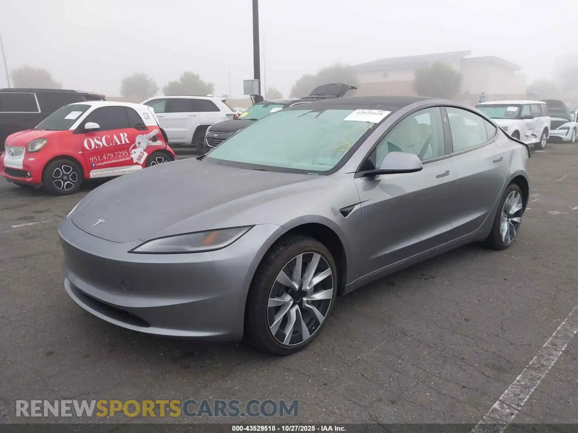 2 Photograph of a damaged car 5YJ3E1EA7SF007389 TESLA MODEL 3 2025