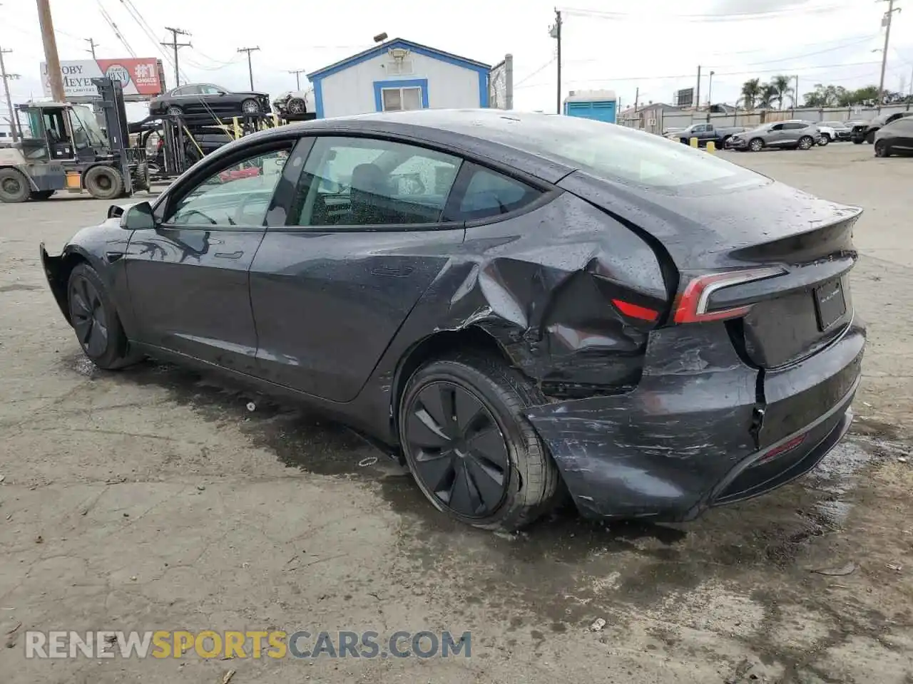 2 Photograph of a damaged car 5YJ3E1EA7SF021390 TESLA MODEL 3 2025