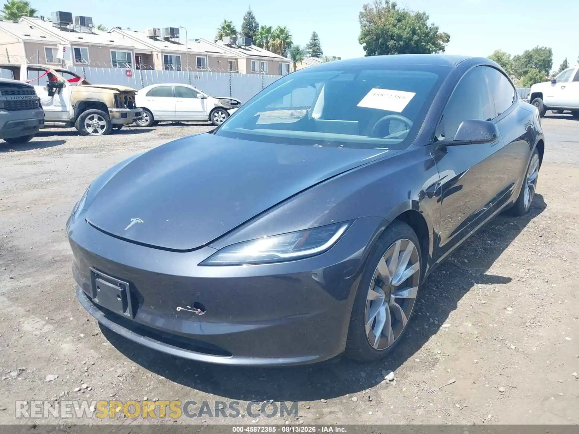 2 Photograph of a damaged car 5YJ3E1EA7SF025052 TESLA MODEL 3 2025