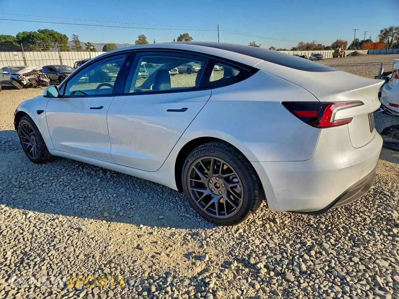 2 Photograph of a damaged car 5YJ3E1EA7SF083811 TESLA MODEL 3 2025
