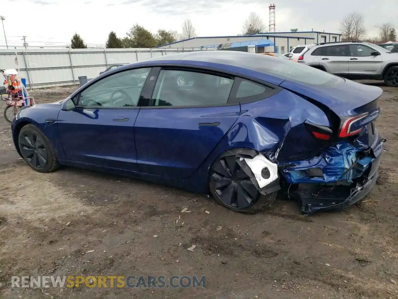 2 Photograph of a damaged car 5YJ3E1EA7SF889678 TESLA MODEL 3 2025