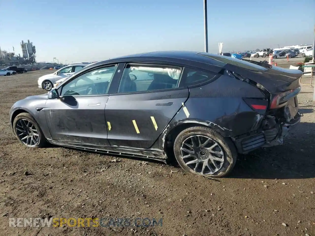 2 Photograph of a damaged car 5YJ3E1EA7SF890930 TESLA MODEL 3 2025